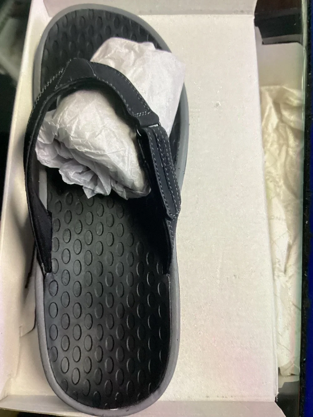 Vionic Charcoal Tide II Toe Post Adjustable Slide Sandal 13